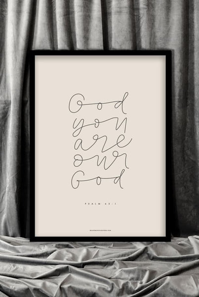 POSTER A3 : GOD,YOU ARE OUR GOD