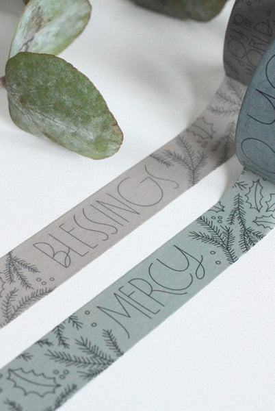 Weihnachts - Washi Tape im DOPPELPACK: JOY TO THE WORLD