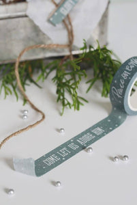 Weihnachts - Washi Tape: OH HOLY NIGHT - COME LET US ADORE HIM